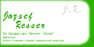 jozsef resser business card